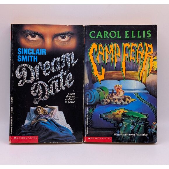 Lot Of 4 Vintage YA Horror Books 90s VTG Point Paperback Camp Fear Dream Date - Picture 3 of 6